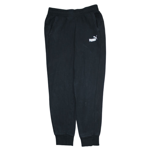 Puma Men's Black Jogger Sweatpants M Regular Fit Fleece