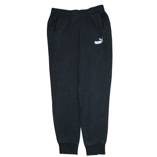 Puma Men's Black Jogger Sweatpants M Regular Fit Fleece