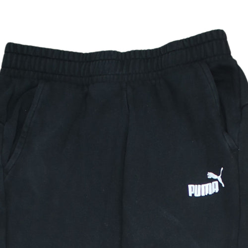 Puma Men's Black Jogger Sweatpants M Regular Fit Fleece