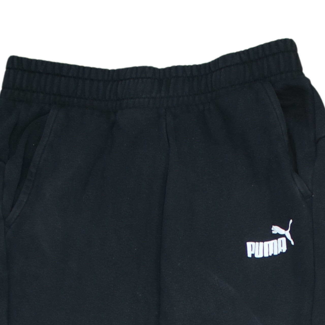 Puma Men's Black Jogger Sweatpants M Regular Fit Fleece