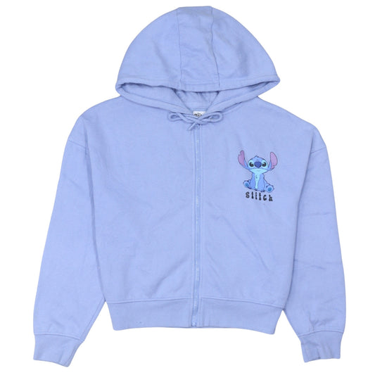 Disney Stitch Lilac Full Zip Hoodie Women M 12/14 Primark Cares