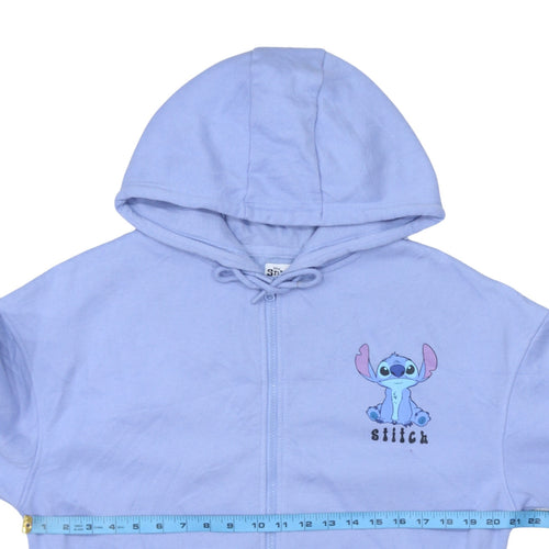 Disney Stitch Lilac Full Zip Hoodie Women M 12/14 Primark Cares