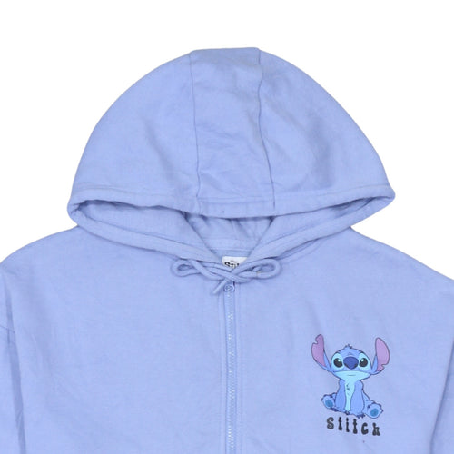 Disney Stitch Lilac Full Zip Hoodie Women M 12/14 Primark Cares
