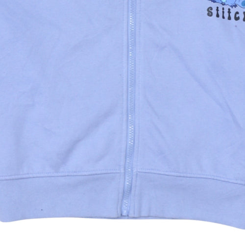 Disney Stitch Lilac Full Zip Hoodie Women M 12/14 Primark Cares
