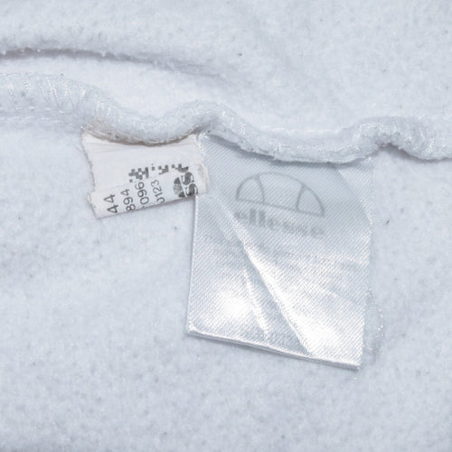 Ellesse Womens White Hoodie UK 12 Pullover Logo Hooded Sweatshirt