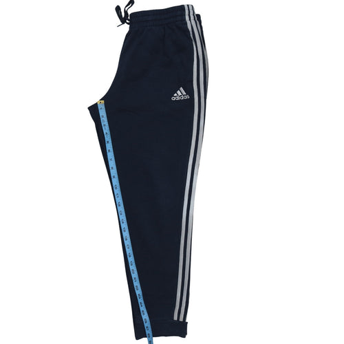 Adidas Men's Blue Jogger Trousers L Regular Fit Elastic Waist