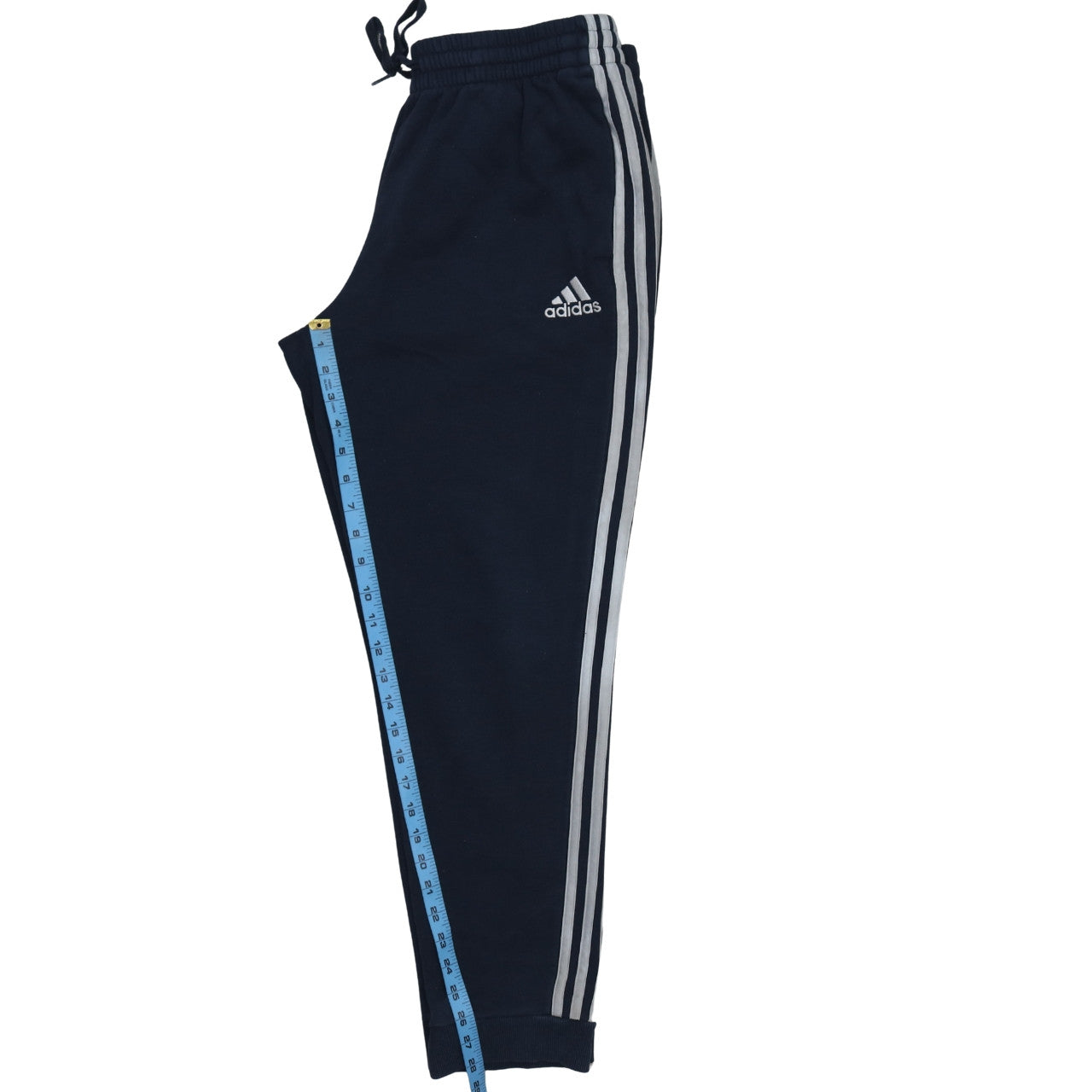 Adidas Men's Blue Jogger Trousers L Regular Fit Elastic Waist