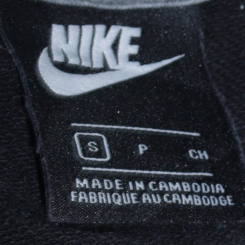 Nike Men's Black 'Just Do It' Crew Neck Pullover Sweatshirt Small