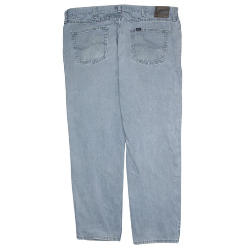 Lee Men's Blue Regular Fit Straight Leg Jeans Size 42x30