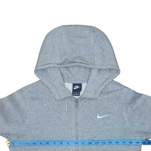 Nike Men's Grey Full Zip Hoodie Size S Sportswear Sweatshirt