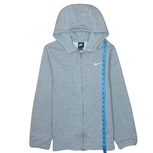 Nike Men's Grey Full Zip Hoodie Size S Sportswear Sweatshirt