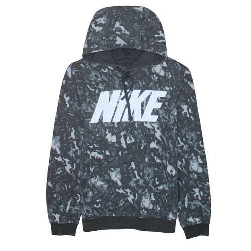 Nike Men’s Black Camo Pullover Hoodie Small Sportswear Fleece