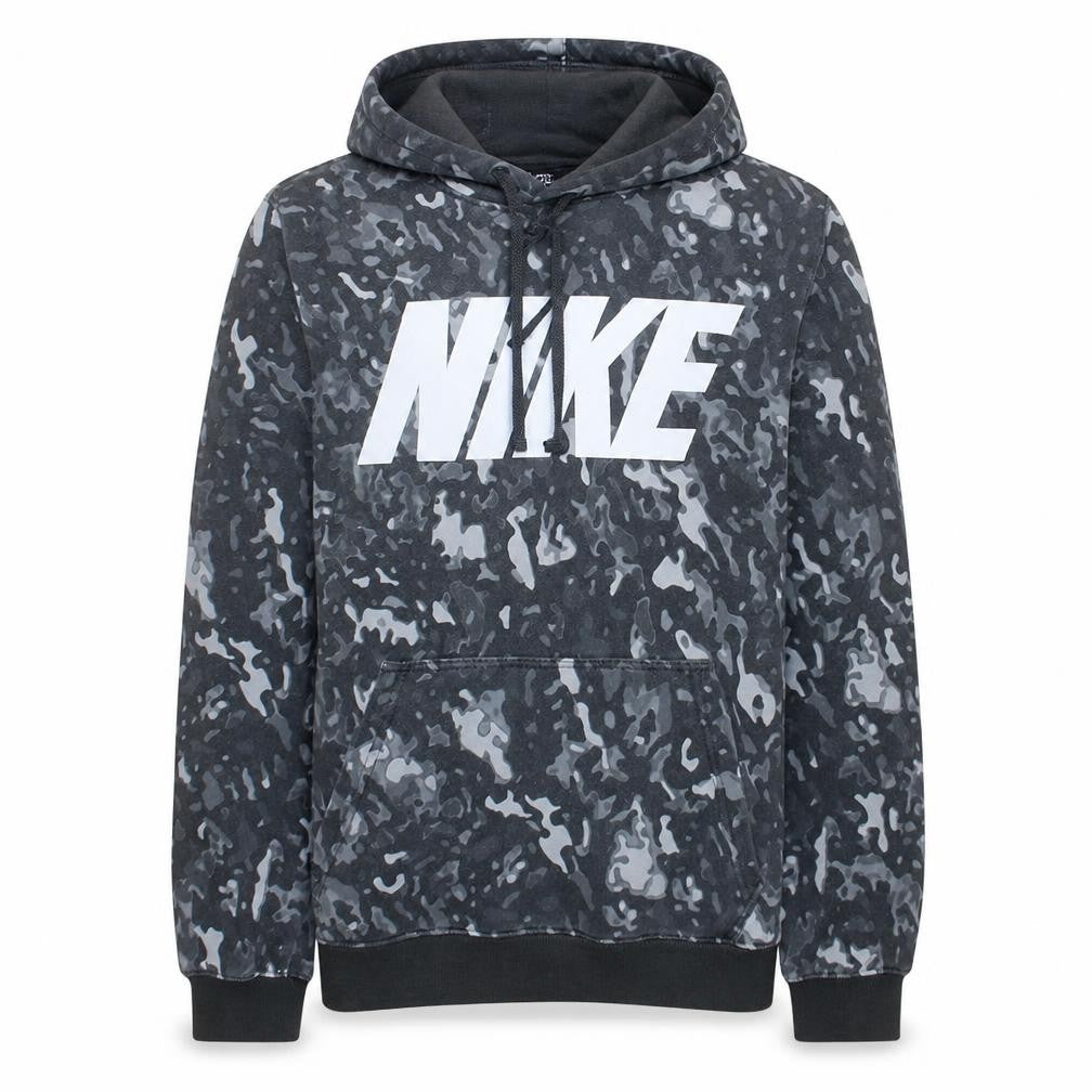 Nike Men’s Black Camo Pullover Hoodie Small Sportswear Fleece
