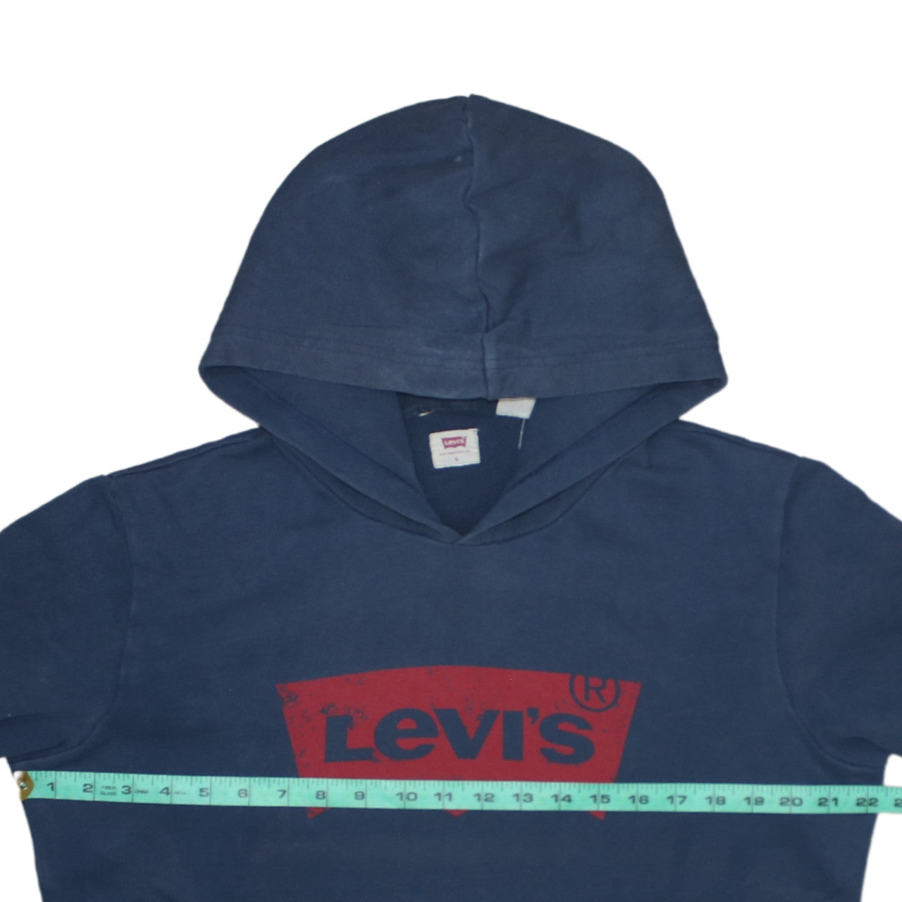 Levi's Men's Blue Pullover Hoodie S Graphic Logo Sweatshirt