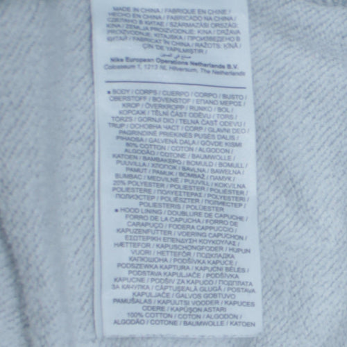 Nike Men's Grey Pullover Hoodie Small Regular Fit Sportswear
