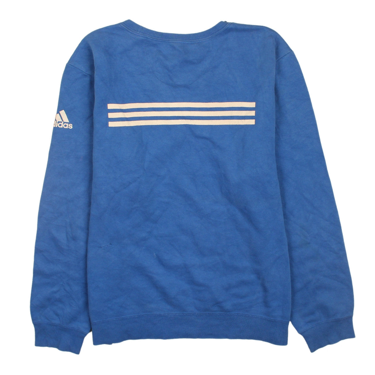 Adidas Men's Blue Crew Neck Sport Essentials Sweatshirt Medium