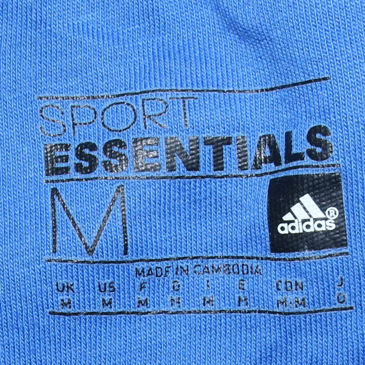 Adidas Men's Blue Crew Neck Sport Essentials Sweatshirt Medium