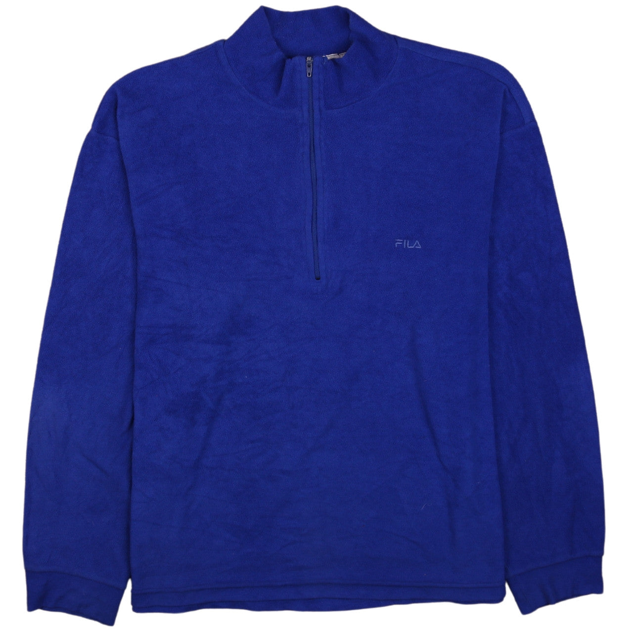 FILA Men's Blue Fleece 1/2 Zip Pullover Sweatshirt Size L