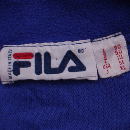FILA Men's Blue Fleece 1/2 Zip Pullover Sweatshirt Size L