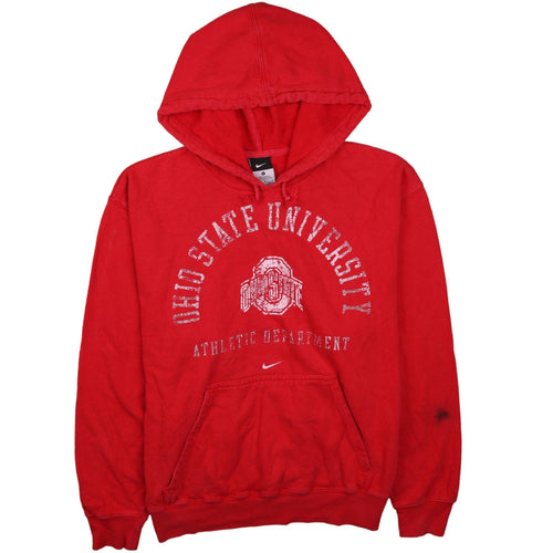 Nike Men's Red Ohio State University Pullover Hoodie M