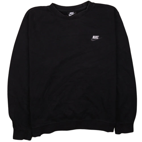 Nike Men's Black Crew Neck Fleece Sweatshirt Size M
