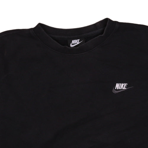 Nike Men's Black Crew Neck Fleece Sweatshirt Size M