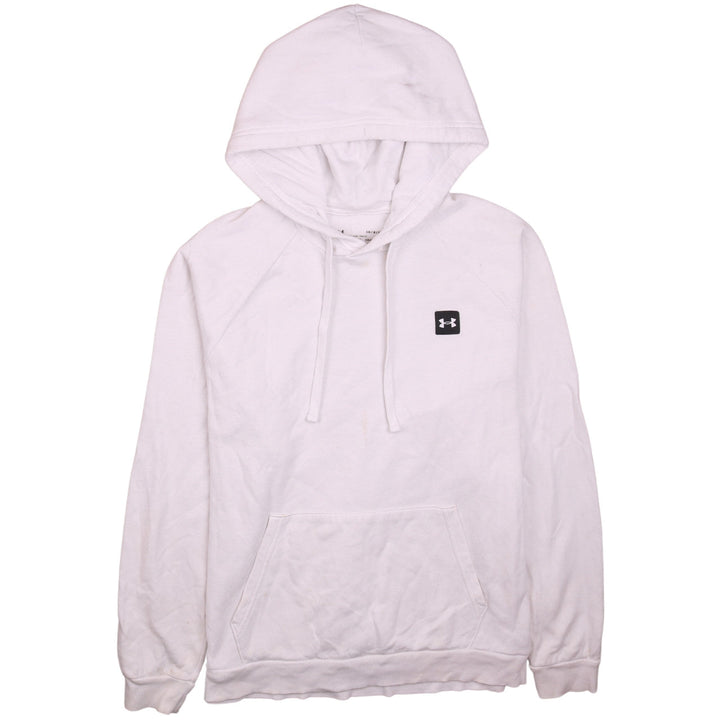 Under Armour Men's White ColdGear Pullover Hoodie Size L Loose Fit