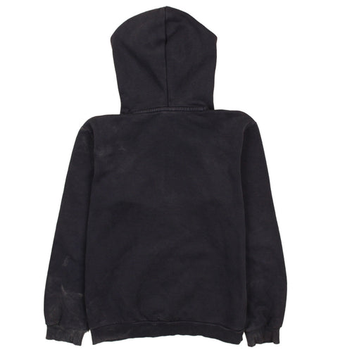 Puma Boys Black Blue Pullover Hoodie 13-14 Years Cotton Fleece Lined