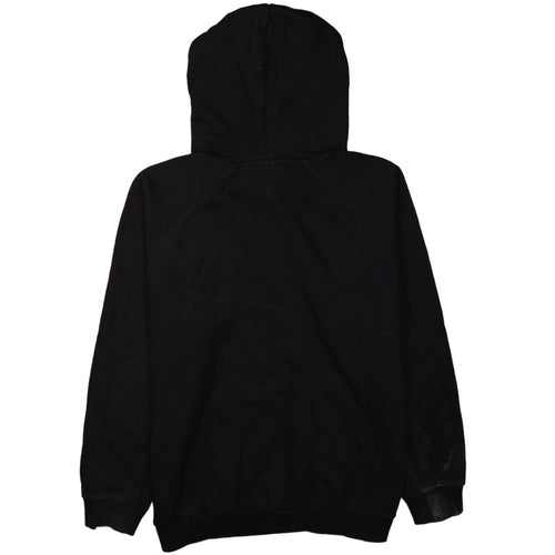 adidas Men Black Pullover Hoodie L Logo Fleece Sweatshirt