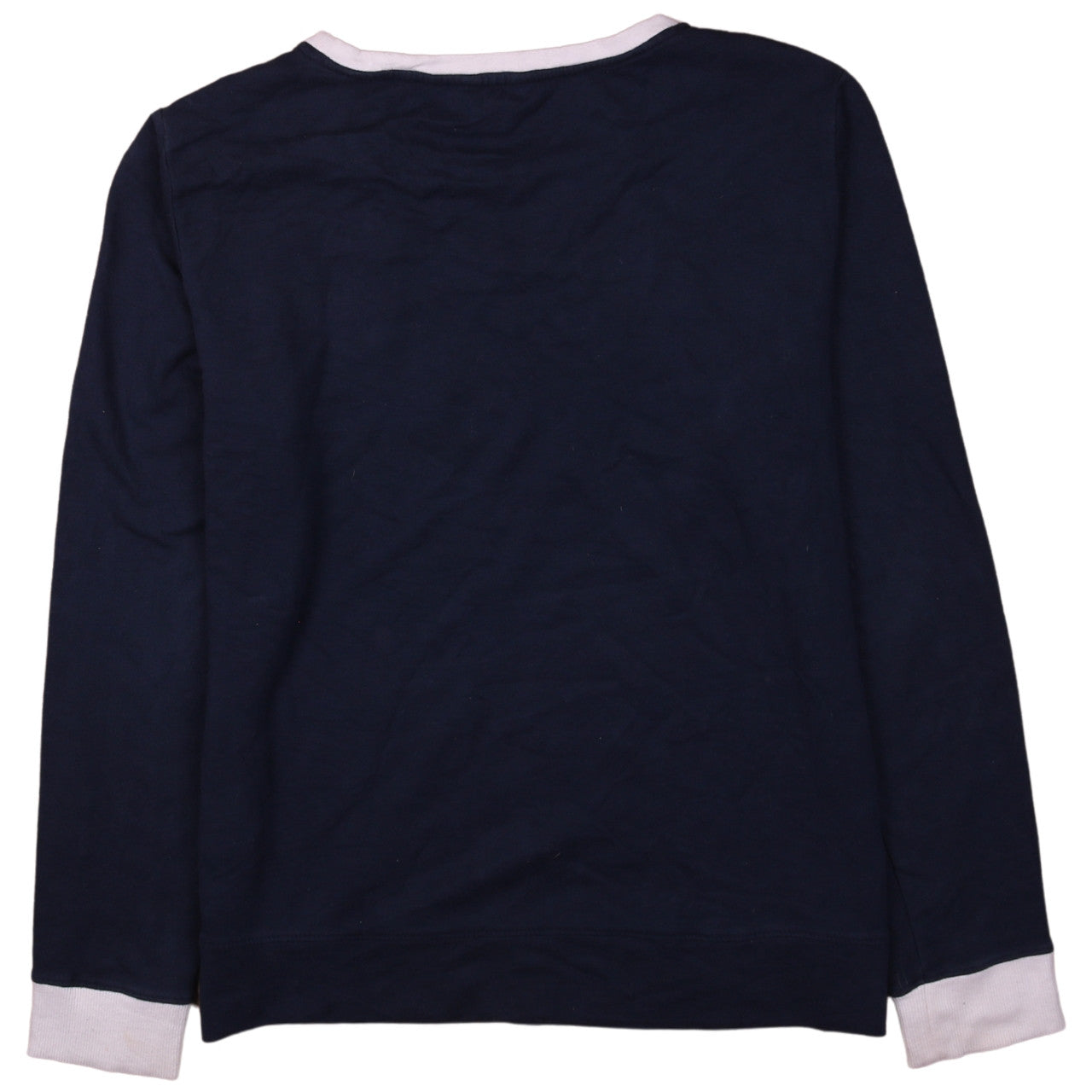 Nautica Mens Blue Long Sleeve Crew Neck Cotton T-Shirt M