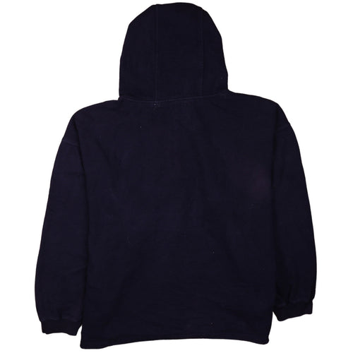 GAP Men's Blue 1/2 Zip Hoodie L W73 Vintage College Style