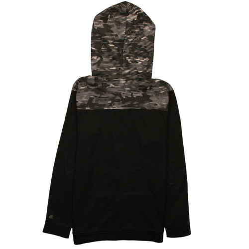 Champion Boys Black Camouflage Full Zip Hoodie XL (14-16) Cotton Blend