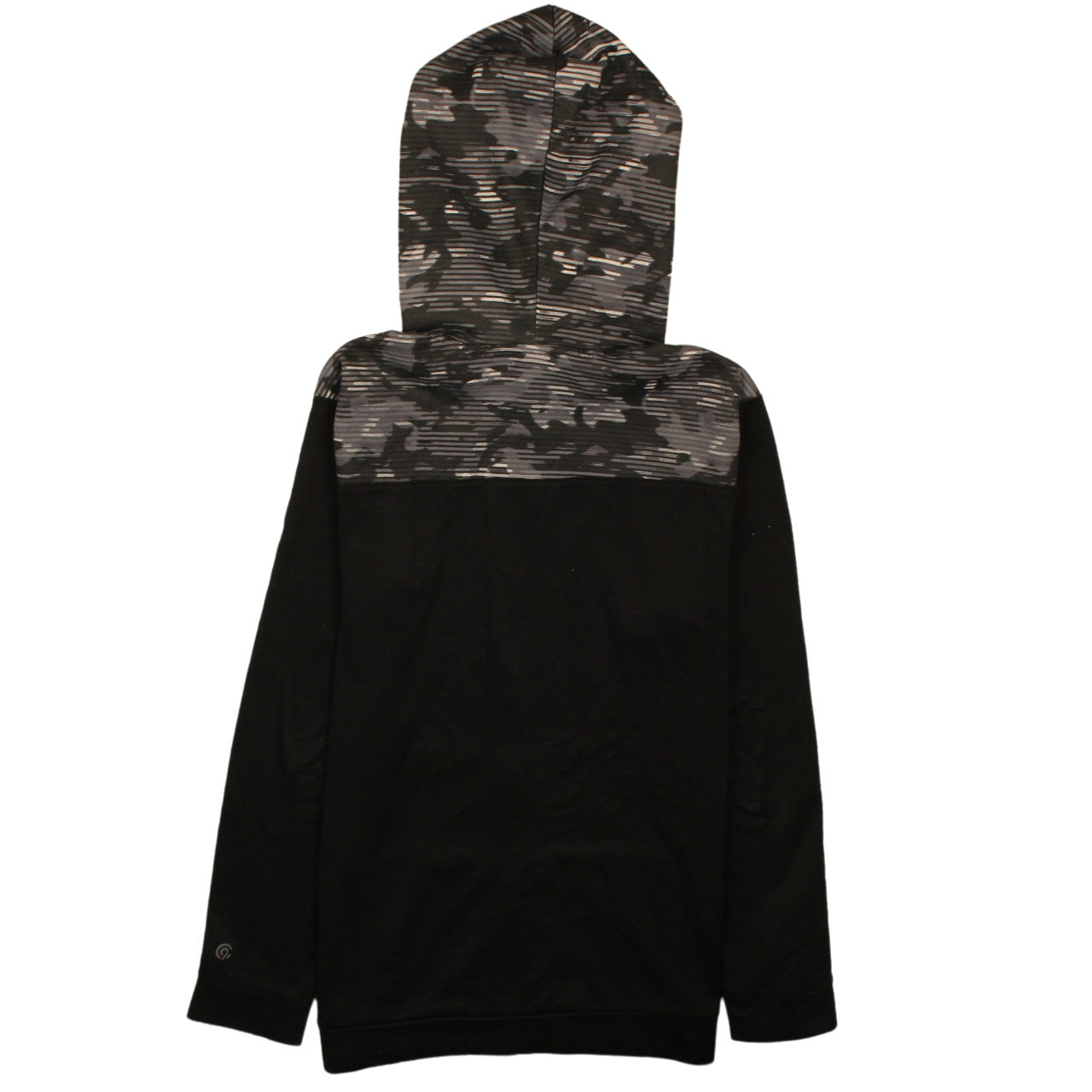 Champion Boys Black Camouflage Full Zip Hoodie XL (14-16) Cotton Blend