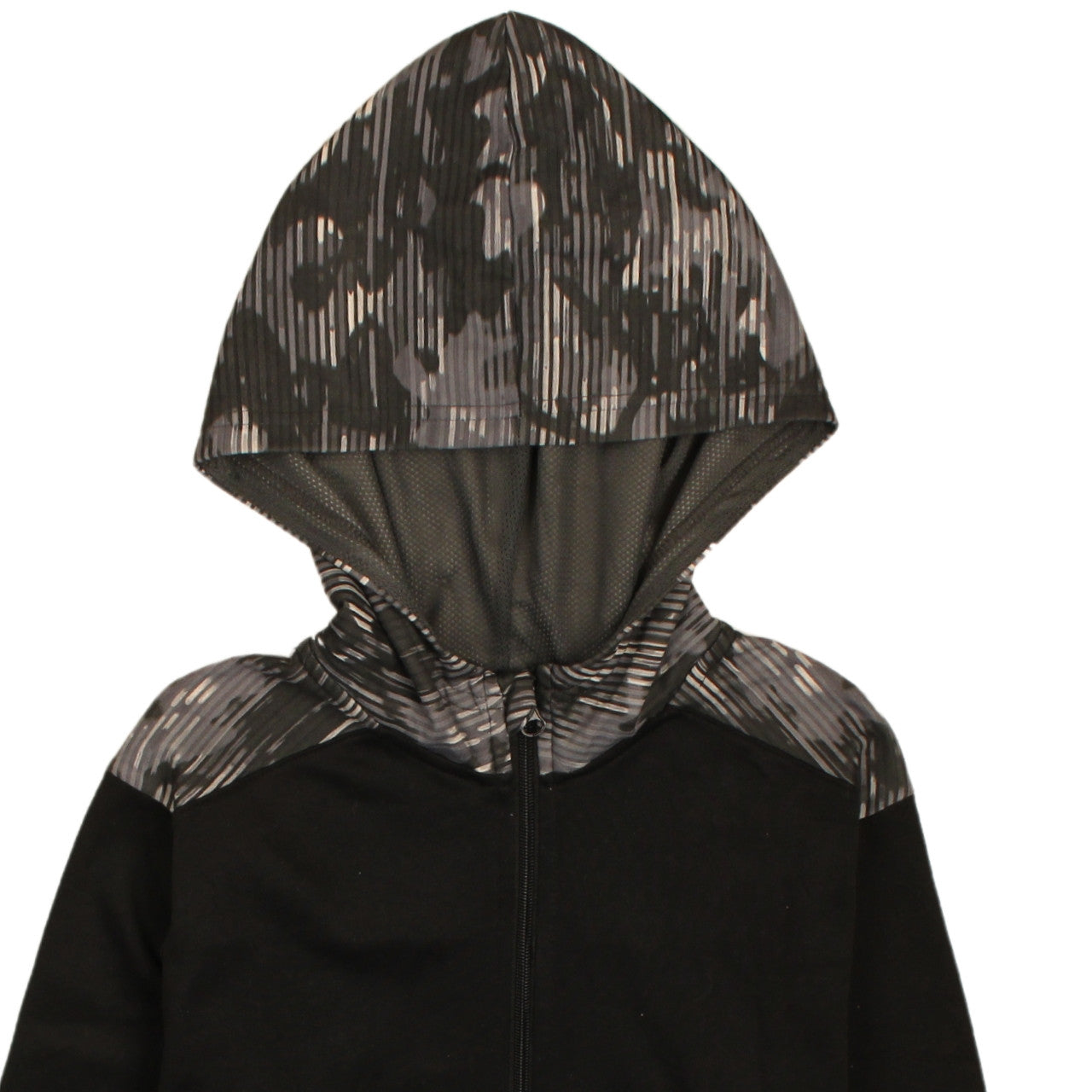 Champion Boys Black Camouflage Full Zip Hoodie XL (14-16) Cotton Blend