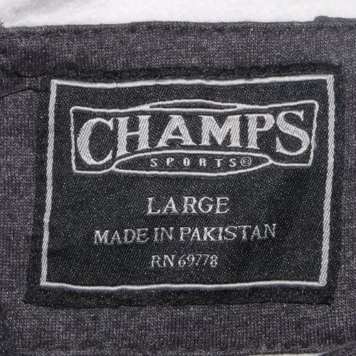Champs Sports Men's Beige Pullover Hoodie Size L Fleece Regular Fit