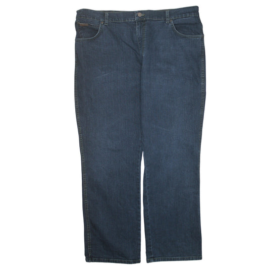 Wrangler Men's Blue Straight Fit Denim Jeans 36x32 Classic Style