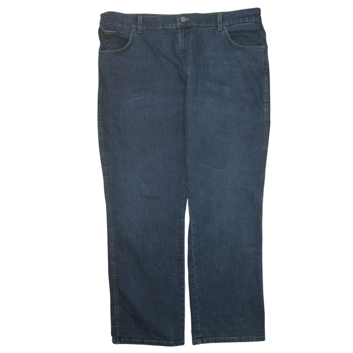 Wrangler Men's Blue Straight Fit Denim Jeans 36x32 Classic Style