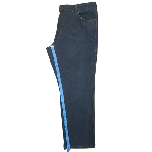 Wrangler Men's Blue Straight Fit Denim Jeans 36x32 Classic Style