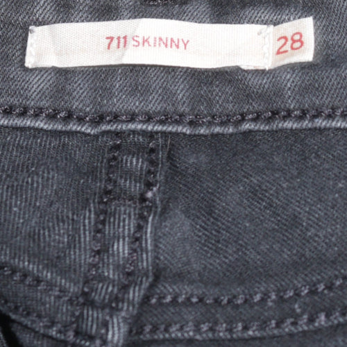 Levi's Women's Black 711 Skinny Jeans Size 28 Slim Fit Denim
