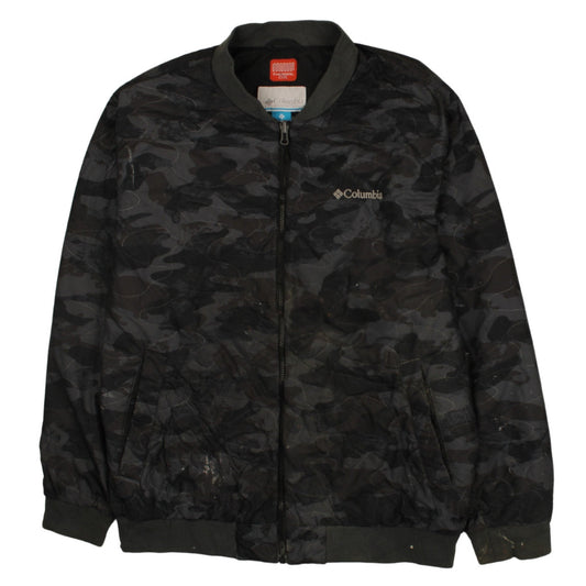 Columbia Men's Black Camouflage XL Bomber Jacket Thermal Coil