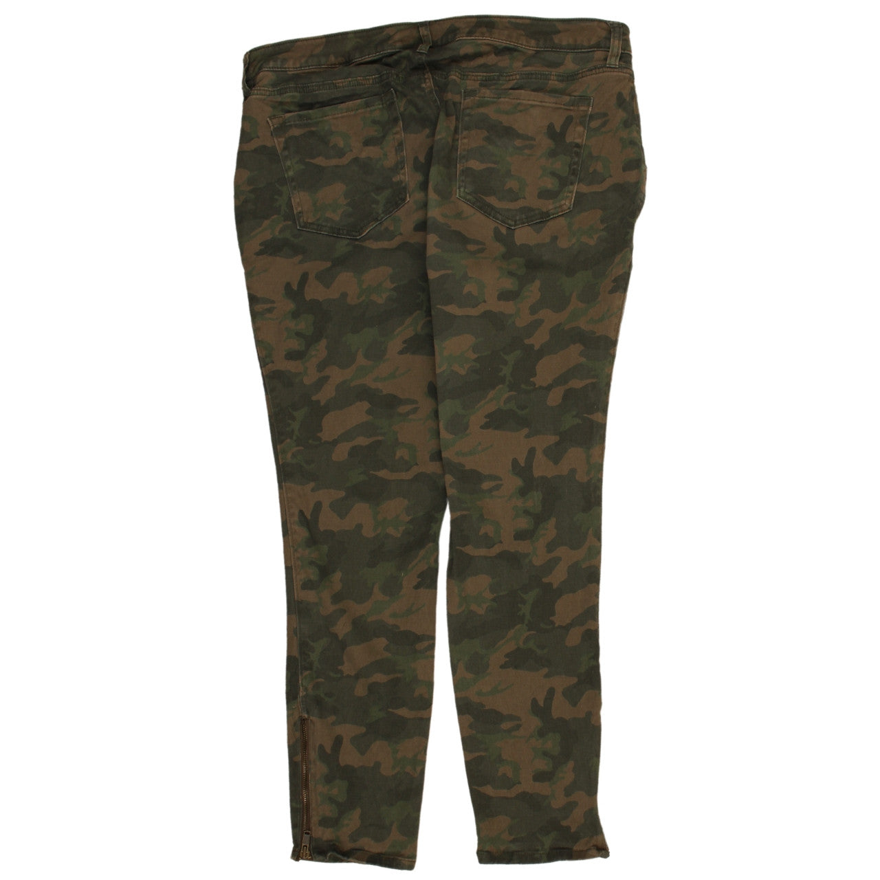 Old Navy Women's Green Camouflage Cargo Trousers Size 18