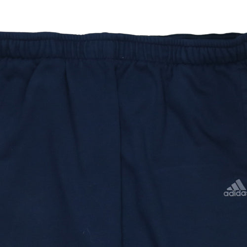 Adidas Men Blue 2XL Sport Essentials Climalite Sweatpants