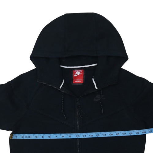 Nike Men's Black Full Zip Hoodie Size M Regular Cotton Blend