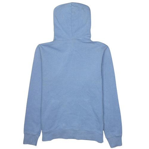The North Face Womens Blue Pullover Hoodie Large Cotton Logo Casual