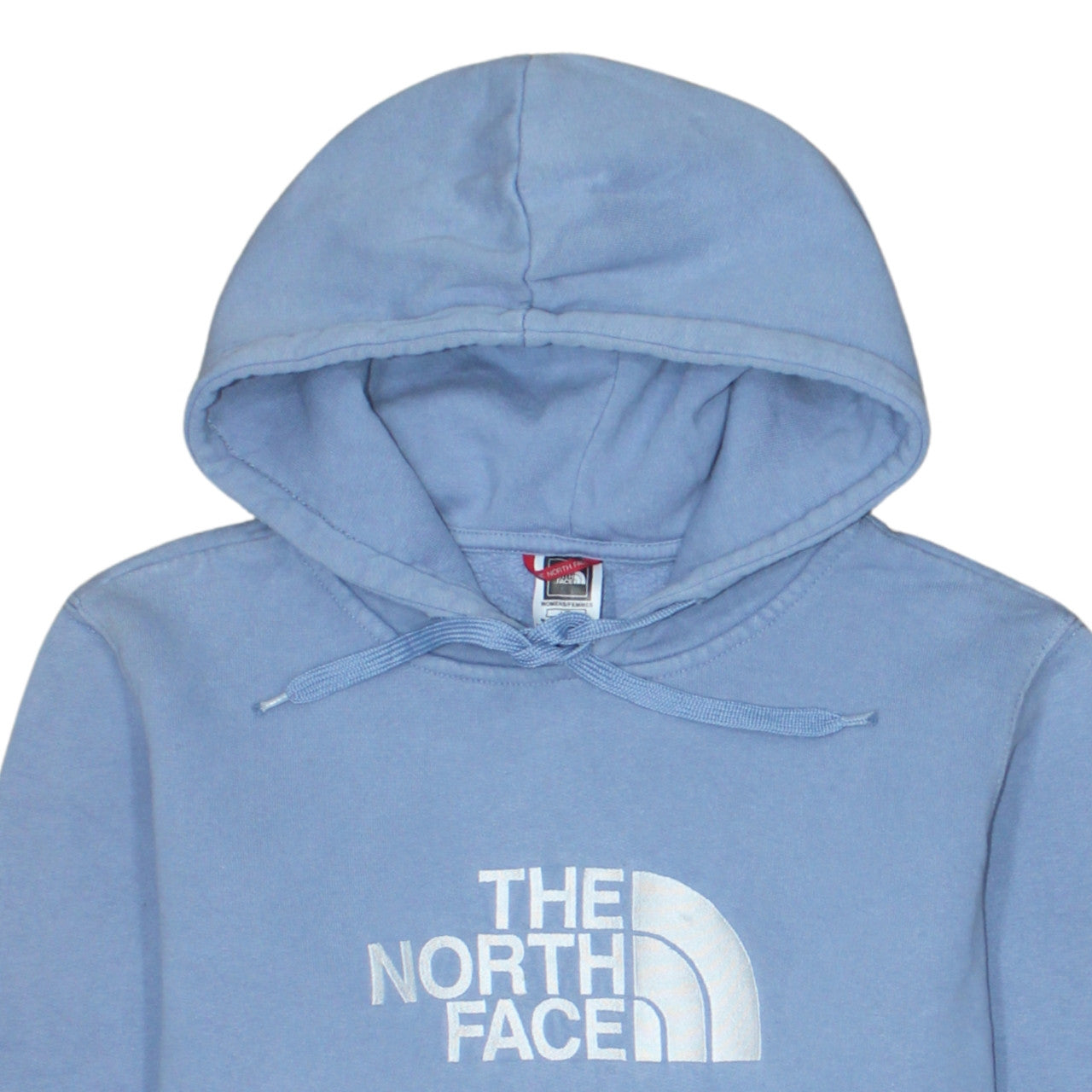 The North Face Womens Blue Pullover Hoodie Large Cotton Logo Casual