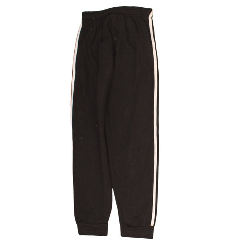 Adidas Boys Black Jogger Trousers 11-12 Years Elastic Waist Sportswear