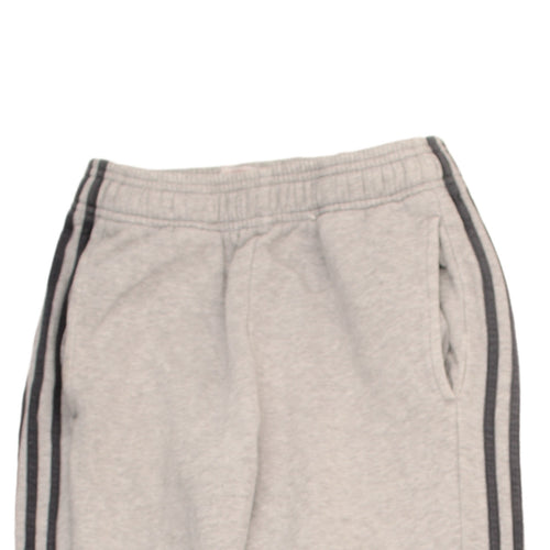 Adidas Boys Grey Jogger Trousers 13-14 Years Elastic Waist Fleece Tracksuit Bottoms
