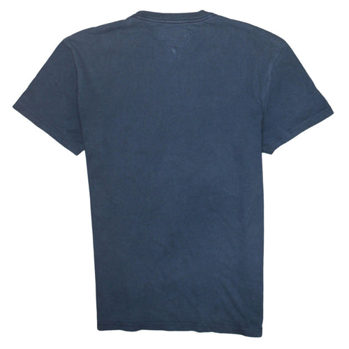 Tommy Jeans Men's Blue Regular Fit Logo Cotton T-Shirt Size S