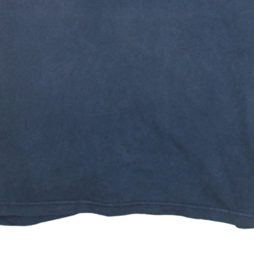 Tommy Jeans Men's Blue Regular Fit Logo Cotton T-Shirt Size S