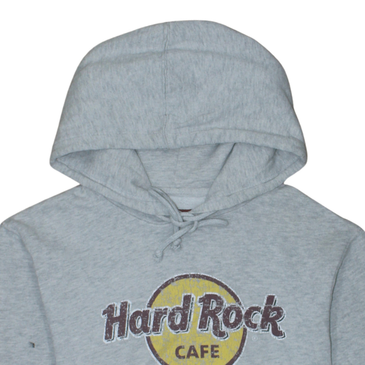 Hard Rock Cafe Lisbon Grey Pullover Hoodie Women Medium Cotton Blend